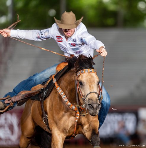 Barrel racing photo by Taylor McClain