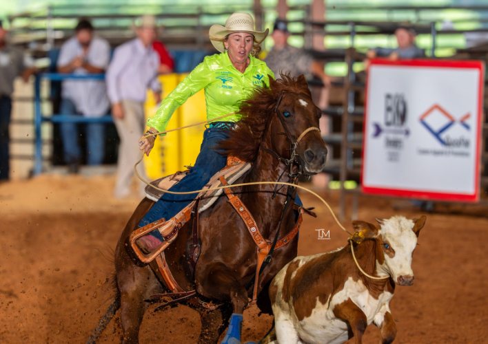 Barrel racing photo by Taylor McClain