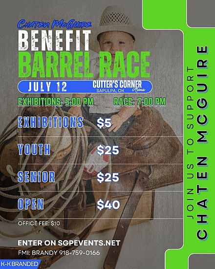 Chaten McGuire Benefit Barrel Race
